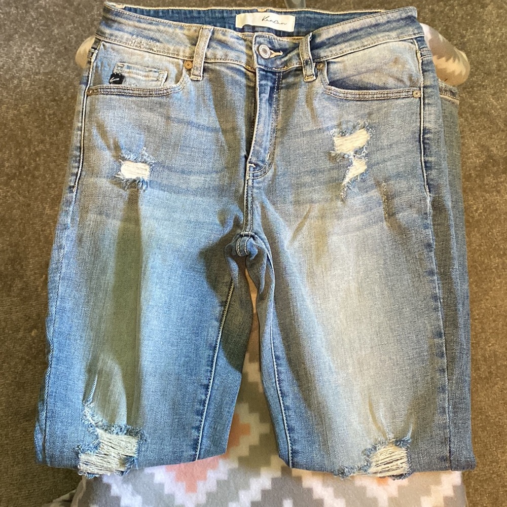 NWOT Kancan Size 7 Distressed Skinny Jean - Picture 4 of 8